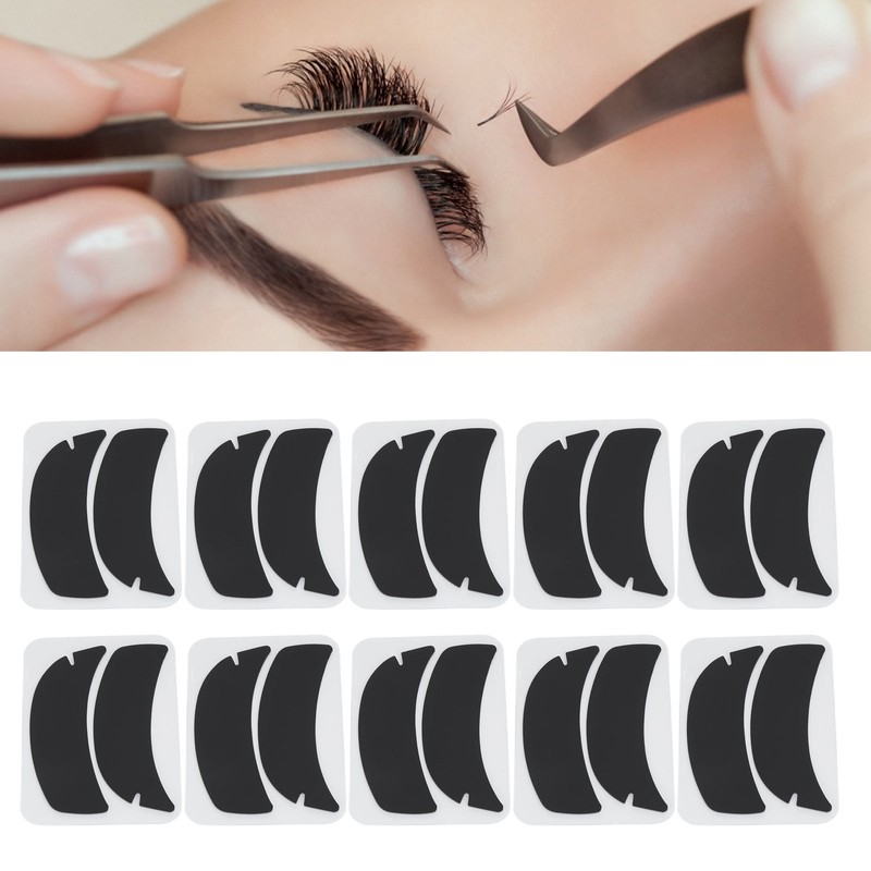 10 Pairs Eyelash Extension Under Eye Gel Pads Notch Flexible