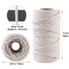 6mm Macrame Cord, 165 Feet Thick Cotton Macrame Rope for