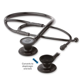 ADC - 601ST Adscope 601 Convertible Cardiology Stethoscope with Tunable AFD Technology, For Adult and Pediatric Patients,, Tactical All Black Tactical (All-black)