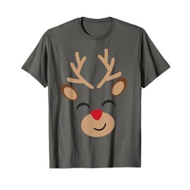 Reindeer T-Shirt - Kids & Adults Reindeer Christmas Shirt T-Shirt