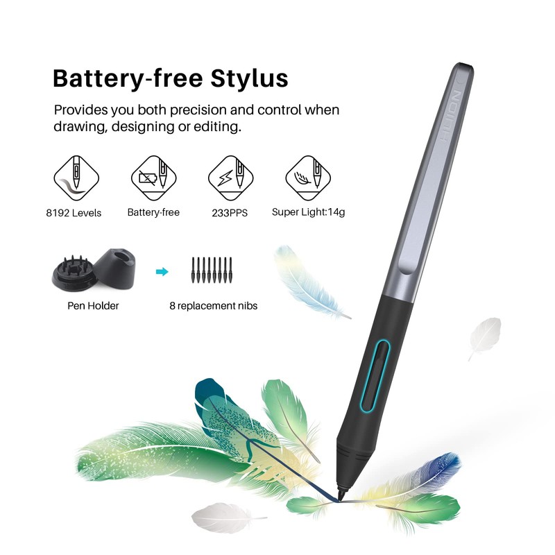 HUION Inspiroy H1060P Graphics Drawing Tablet with 8192 Pressure Sensitivity