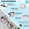 MARE AZZURO Large Square Reading Glasses +3.00 Women Lightweight Readers