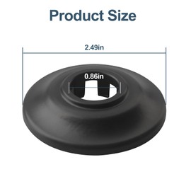 Shower Arm Flange Replacement for Moen Universal Standard Shower Arm Flange AT2199WR,Wrought Iron,Fit for Moen Shower Arm & Drain System,Round