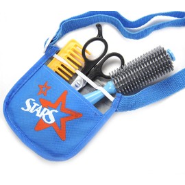 Pretend Beauty Fashion Salon Playset | Hairdryer Curling Iron | Tool Belt | Styling Accessories | Kids Fashion Toy, Barber Shop Pretend Playset for Boys and Girls