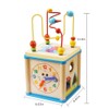 Early Educational Wooden Bead Maze Shape Sorter Activity Cube Gifts