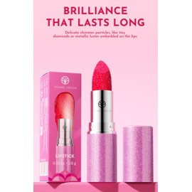 New Cover Multichrome Metallic Lipstick with Diamond Shimmer - Chameleon Color Shift Lip Gloss for 3D Dimensional Lips, Long-Lasting Day to Night Wear, 2-Pack