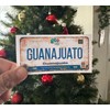 Set Guanajuato Mexico Aluminum License Plate Sign Placa 6" x