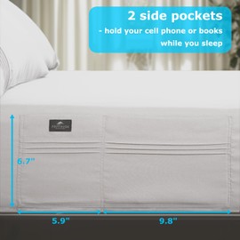 Popfavor Deep Pocket Queen Fitted Sheet with Straps - Fits Mattresses Up to 21" Thick - 3 PCS Bed Sheets - Moisture Wicking, Cooling & Soft Fitted Sheet & Pillow Cases (White)