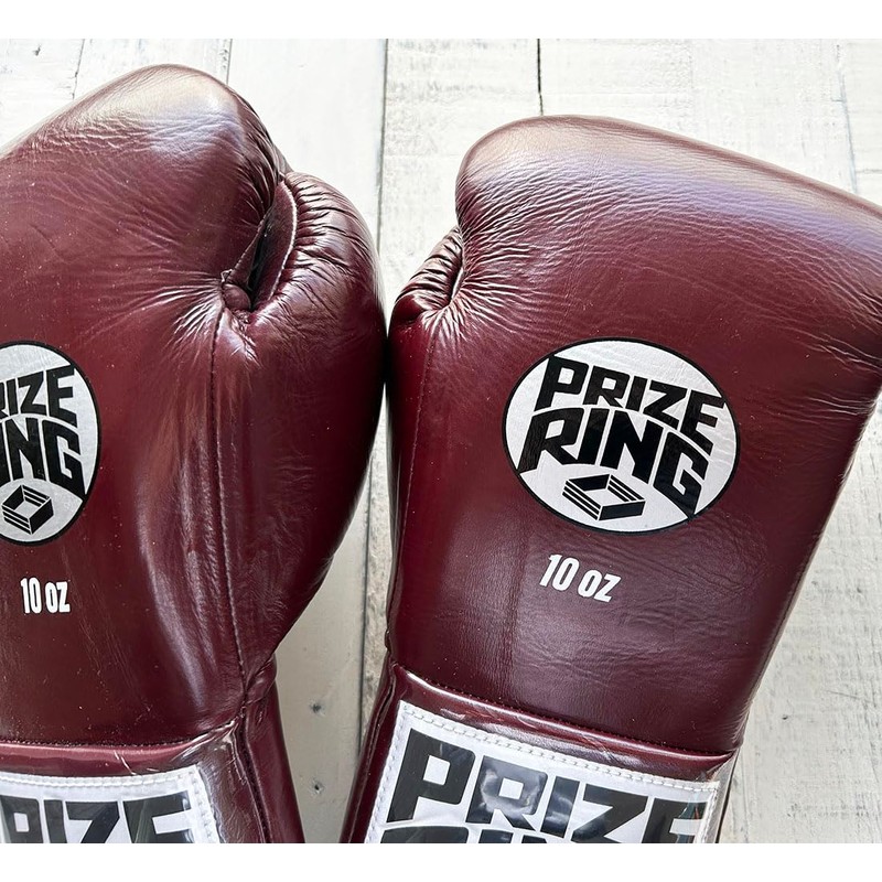 PRIZE RING "Classic" Boxing Gloves Lace-up 10oz Enge
