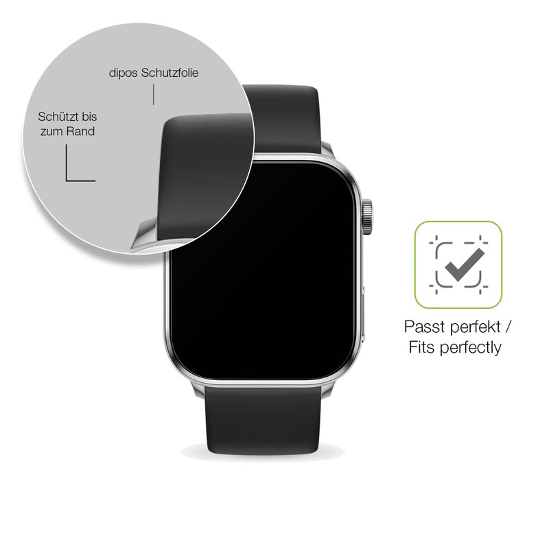 dipos FLEX 2x Matte Screen Protectors Suitable for Ice-Watch Smart