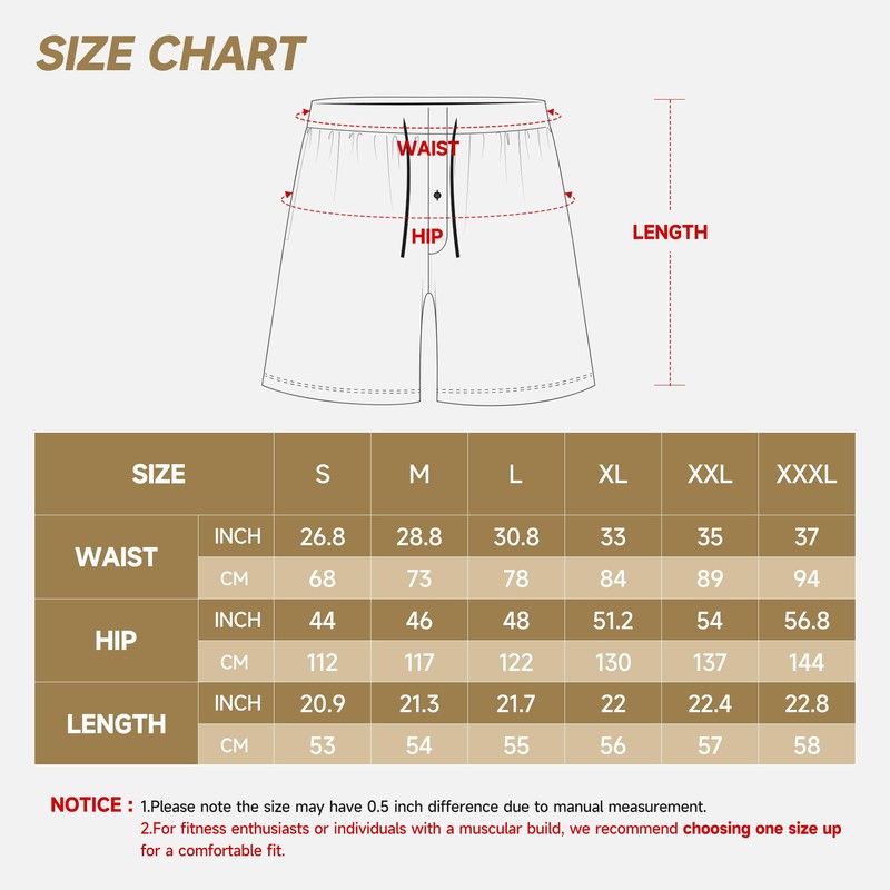 BAMBOO COOL Mens Shorts Pj Pyjamas Bottoms for men with