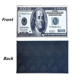 HomeNite 100 Dollar Bill Money - Area Rug Carpet Floor Mat Decor, Modern Runner Rug for Living Room, Hallway, Kitchen, Bedroom, Bathroom, Multicolor (3 (Small - 23.5"" X 15.9"")