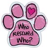 Who Rescued Who? Magnet Combo Pack (1 Pink and 1
