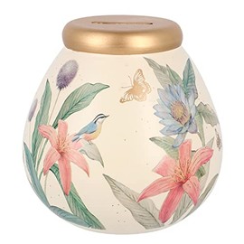Pot Of Dreams Money Bank, Ceramic, Cream, 14cm x 14cm x 14cm