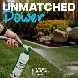 TurfSpa Urine & Odor Turf Detox: 32 oz Mango Scented Professional Enzyme Cleaner & Odor Eliminator for Artificial Grass, Turf, Concrete & Patios, Pet Urine Enzymatic Cleaner for Dogs & Cats