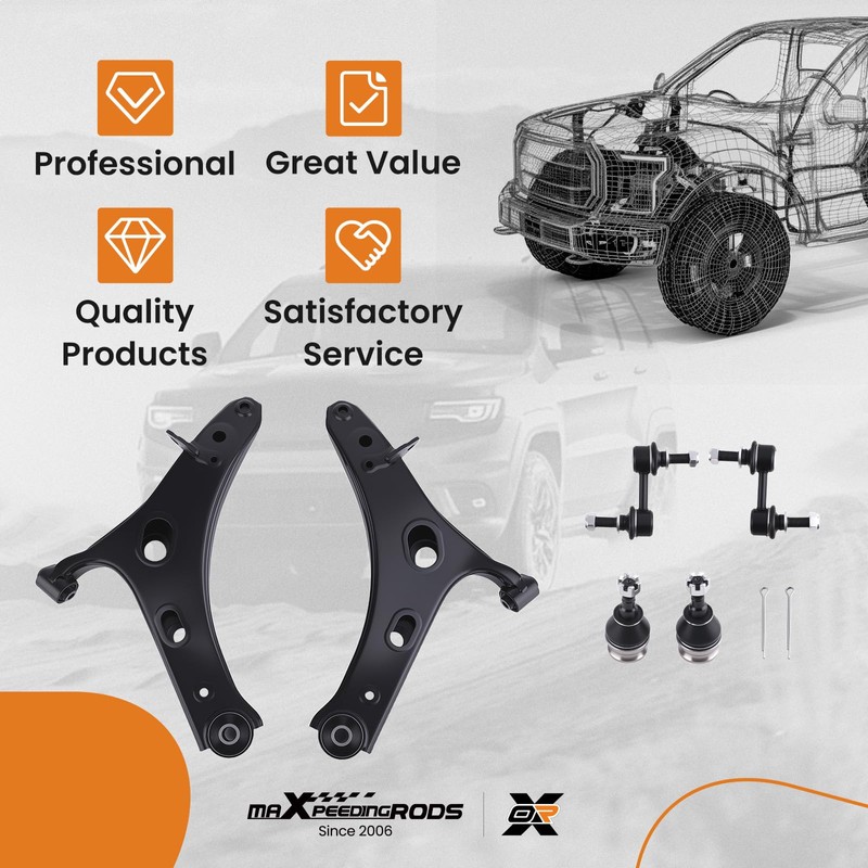 maXpeedingrods 4Pc Front Lower Control Arm Kit for Subaru Forester