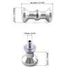 QWORK® Shower Door Knobs, 304 Stainless Steel Shower/Bath Pull Handle,