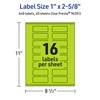 Avery Printable Rectangle Labels with Sure Feed Technology, 1" x