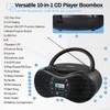 DGXWLLW Portable CD Player Boombox for Home with FM Radio,
