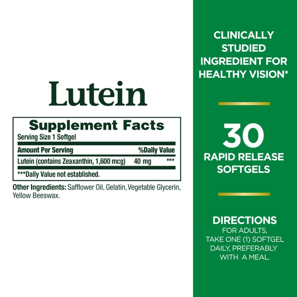Nature's Bounty Nature's Bounty Lutein Pills, Eye Health Supplements and