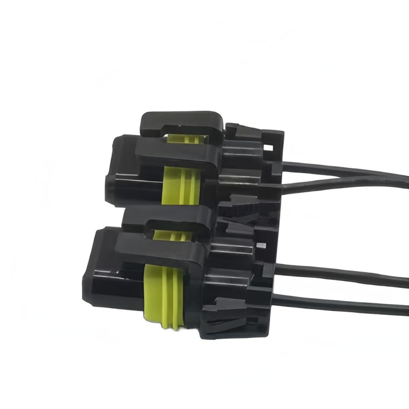 Headlight/Fog Light Bulb Connector Pigtail (2-Pack), 9005/HB3 9006/HB4 H10/9145 (PX20d/P22d/PY20d),
