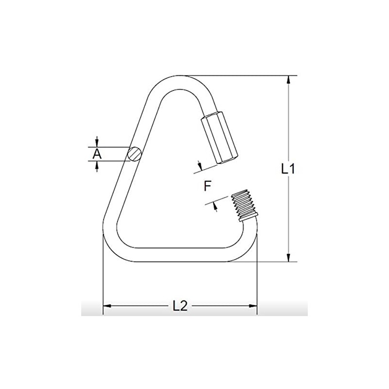 MarineNow 316 Stainless Steel Delta Quick Link Marine Grade Triangle