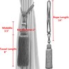 SWTOOL 4PCS Curtain Tassel Tiebacks Large Handmade Curtain Holdbacks Decorative