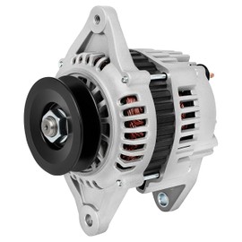 SCITOO Alternator for 12761 Fits for Komatsu for PC110R-1 2003-2008 All S4D106,for 4TNE102 1998-2007 All,for 4TNE106 1998-2007 All,for 4TNE94 1999-2007,60Amp CW IR EF V1 Pulley 400-44044R