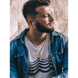 Richsteel Ancient Egyptian Coptic Ankh Cross Pendant Necklace for Men Women