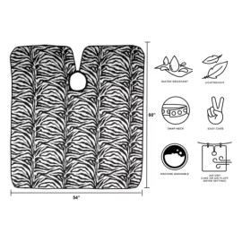 Cricket Capa De Corte De Pelo Cricket Zebra Para Adultos, Estilo Pro