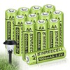 KINREECELL Rechargeable AA Batteries, Ni-MH Double A Solar Batteries High