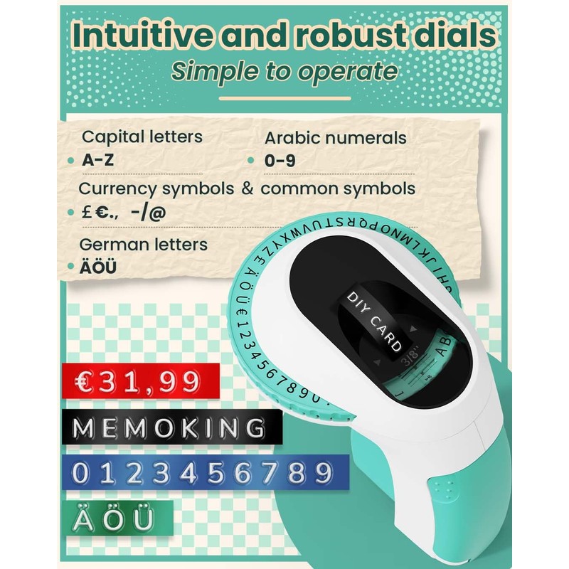 Memoking E975 Labelling Device - 3D Labelling Device Embossing Device