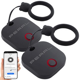 PEARL GPS Tracker: 4in1-Mini-Schlüsselfinder m. BT, App & GPS-Ortung, 80 dB, 2er-Set (GPS Tracker Schlüsselanhänger, Mini GPS-Tracker Schlüsselanhänger, Schlüsselband)