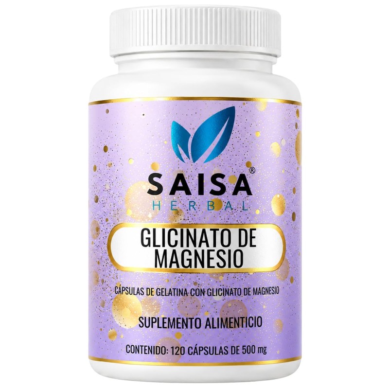 Glicinato De Magnesio | 100 Cápsulas | Magnesio Alta Absorción