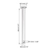 sourcing map Single Hole Fork Bolts Hinge Pin 4 mm