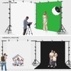 10x20FT Backdrop Support Stand for Photography，Adjustable Width & Length Backdrop