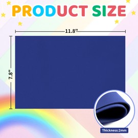 30 Pack EVA Foam Sheets, 11.8 x 7.87 Inch, 2mm Thick Foam Paper for Arts and Crafts, Perfect for Kids Art Projects and Cosplay (Blue)