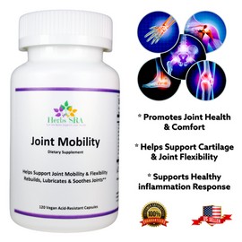 Herbs SRA Lubricate Cartilages, Tendons and Ligaments, 120 Capsules, 1000mg, flexibility.