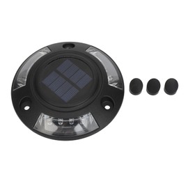 Solar Dock Light 12 LEDs Solar Driveway Light IP68 Waterproof Solar Dock Lamp for Outdoor 6V 1.8W Red Light