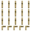 UFURMATE Barrel Hinges, 20 Brass Invisible Hinges Concealed Cylindrical Barrel