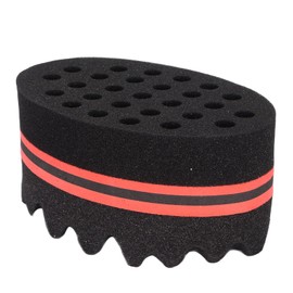 Cocoarm Haarschwamm Pinsel Große Löcher Dürre Dürre Verkleinern Afro -Spulenkamm -Werkzeug für Locken, Weiches Schaumstoffmaterial, Kleine Größe Tragbar für Männer Frauen