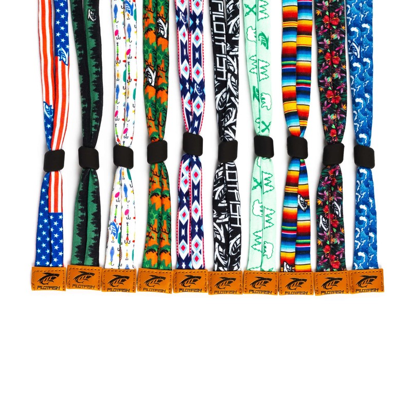 Pilotfish Premium Cotton Eyewear Retainer Sunglass Strap - Multiple Design