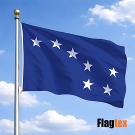 Flagtex Starry Plough Royal Blue Flag 8ft x 5ft Extra Large Flag 240cm x 150cm | Premium Woven Polyester with Brass Eyelets | Indoor Outdoor Garden Decoration Wall Hanging Display