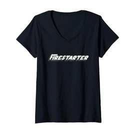 Womens Firestarter | 1990's Song Music Movie 1980's Book V-Neck T-Shirt