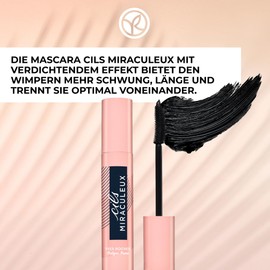 Yves Rocher CILS MIRACULEUX Mascara Black - Gives Your Eyelashes More Volume and Defines Them Without Sticking - 7.8 ml