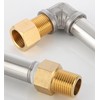 4Pcs Brass Pipe Fitting, 1/2" NPT Male Pipe x 1/2"