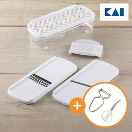 Kai Cooker Set Peeler Kitchen Scissors Grater Grater