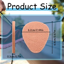 Felt Metatarsal Pads for Women and Men, Adhesive Forefoot Pads Forefoot Cushion Pads, Ball of Foot Cushion Foot Pads for Forefoot and Sole Support, Metatarsalgia Mortons Neuroma-20pcs