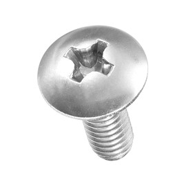 METALLIXITY Machine Screws Phillips Head(M4-0.7x8) 10Pcs, 304 Stainless Steel Round Head Phillips Drive Furniture Bolts - for Woodworking & Furniture Assembly, Silver