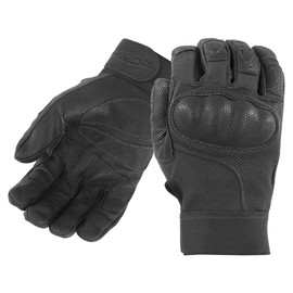 DamascusGear DMZ33 Nitro Cut Resistant Tactical Gloves - Carbon Tek Fiber Knuckles, with Kevlar (Large)